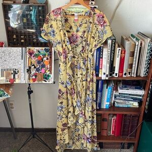 Yellow Floral Kimono